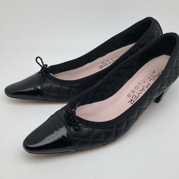 Paul Mayer Attitudes Womens Black Quilted Patent Pointed Shoes Size 7 1/2 B - Picture 4 of 13